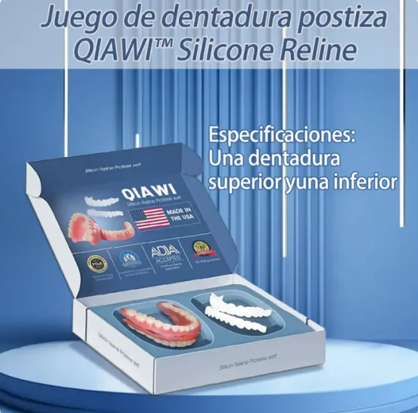 QIAWI™-Premium Custom Silicone Denture Set